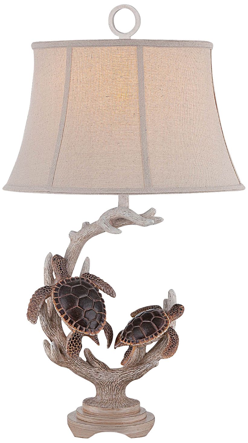 Kiwitahi Twin Turtle Table Lamp
