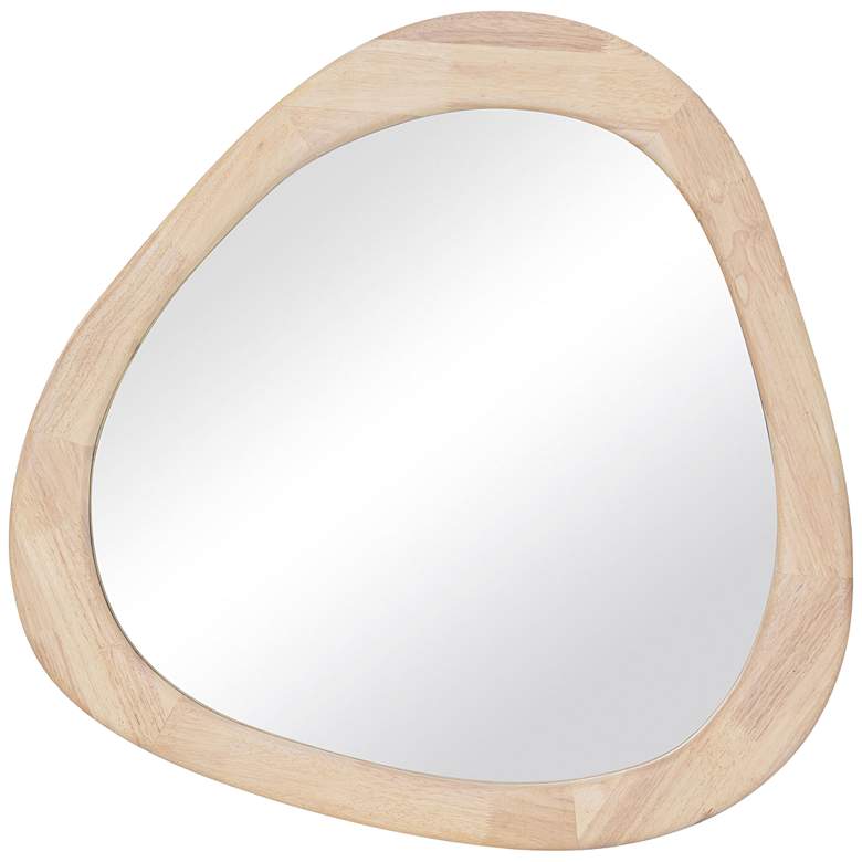 Image 2 Klaryss Natural Wood 30 3/4" Triangular Wall Mirror