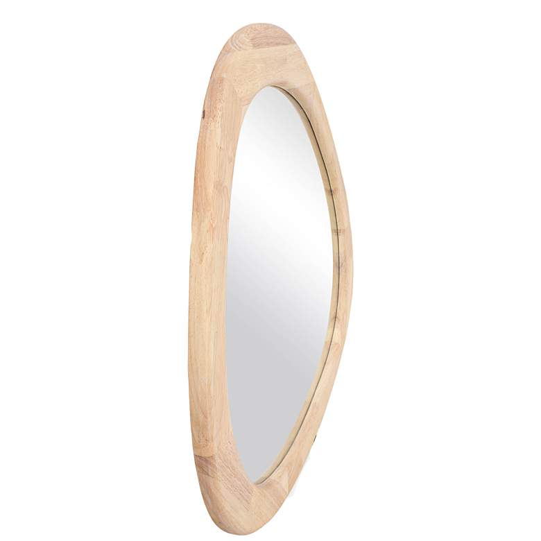 Image 5 Klaryss Natural Wood 30 3/4" Triangular Wall Mirror more views