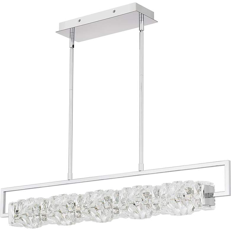 Image 2 Klass Integrated LED Polished Chrome Island Light more views