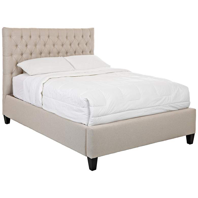 Image 1 Klaussner Matilda Durham Beige Tufted Queen Bed