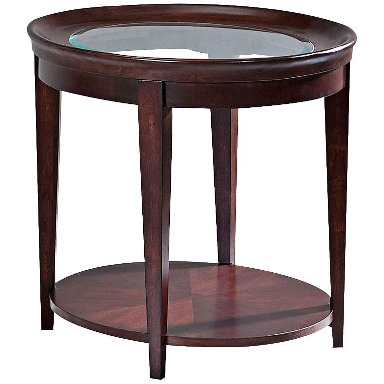 Image 1 Klaussner Omni Cherry Oval End Table