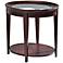 Klaussner Omni Cherry Oval End Table