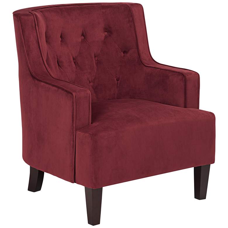 Image 1 Klaussner Rebecca Belsire Berry Upholstered Accent Chair