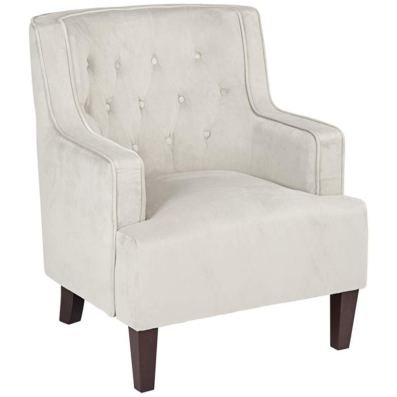 Image 1 Klaussner Rebecca Belsire Gray Upholstered Accent Chair