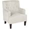 Klaussner Rebecca Belsire Gray Upholstered Accent Chair