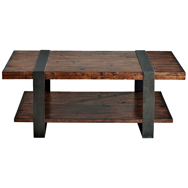 Image 1 Klaussner Timber Forge Reclaimed Industrial Cocktail Table