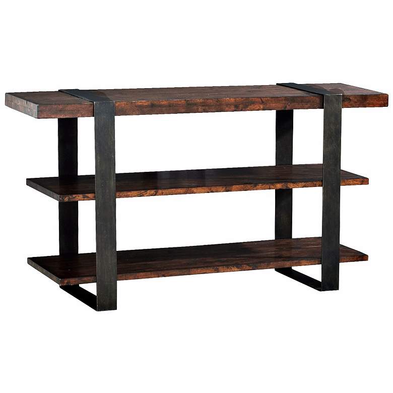 Image 1 Klaussner Timber Forge Reclaimed Industrial Sofa Table