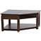 Klaussner Wedgeland 35"W Brown Oak Lift-Top Cocktail Table