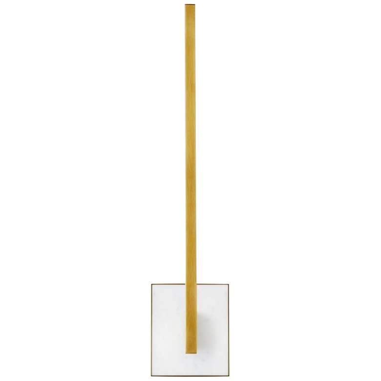 Image 3 Klee 19 1/2" High Natural Brass LED Wall Sconce more views