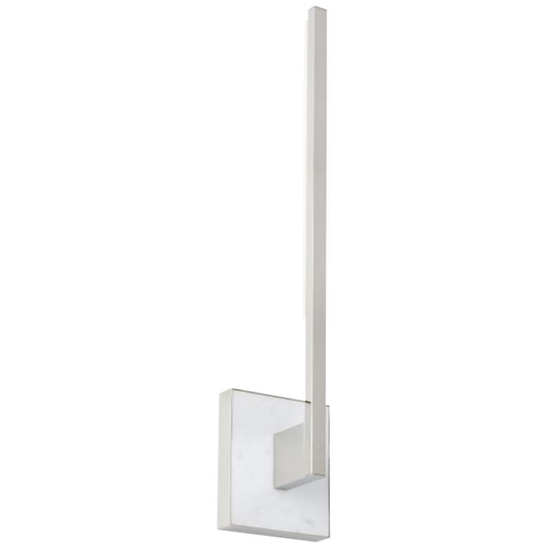 Image 1 Klee 19 1/2" High Polished Nickel LED Wall Sconce