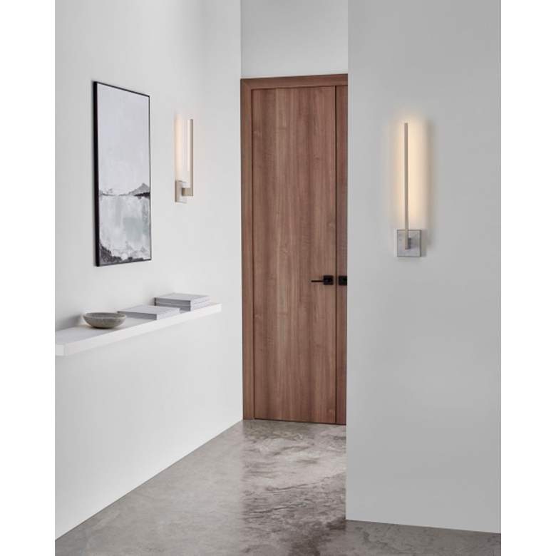 Image 4 Klee 19 1/2" High Polished Nickel LED Wall Sconce more views