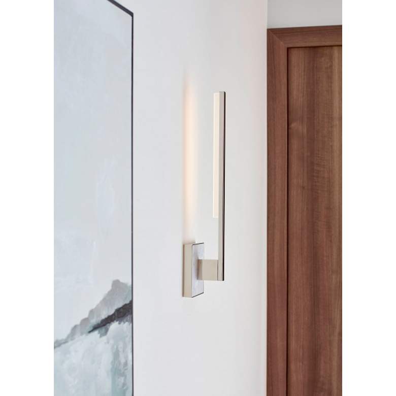 Image 5 Klee 19 1/2" High Polished Nickel LED Wall Sconce more views