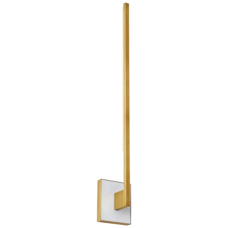 Image 2 Klee 26 1/2" High Natural Brass LED Wall Sconce