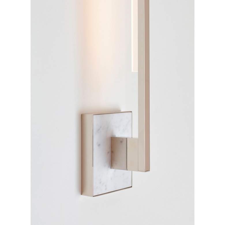 Image 4 Klee 26 1/2 inch High Polished Nickel LED Wall Sconce more views