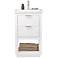 Klein 20" Wide 2-Drawer Porcelain White Single Sink Vanity