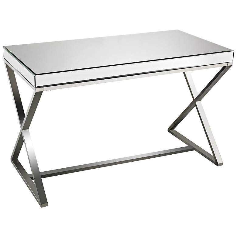 Image 1 Klein Mirror-Top Chrome Steel Writing Desk