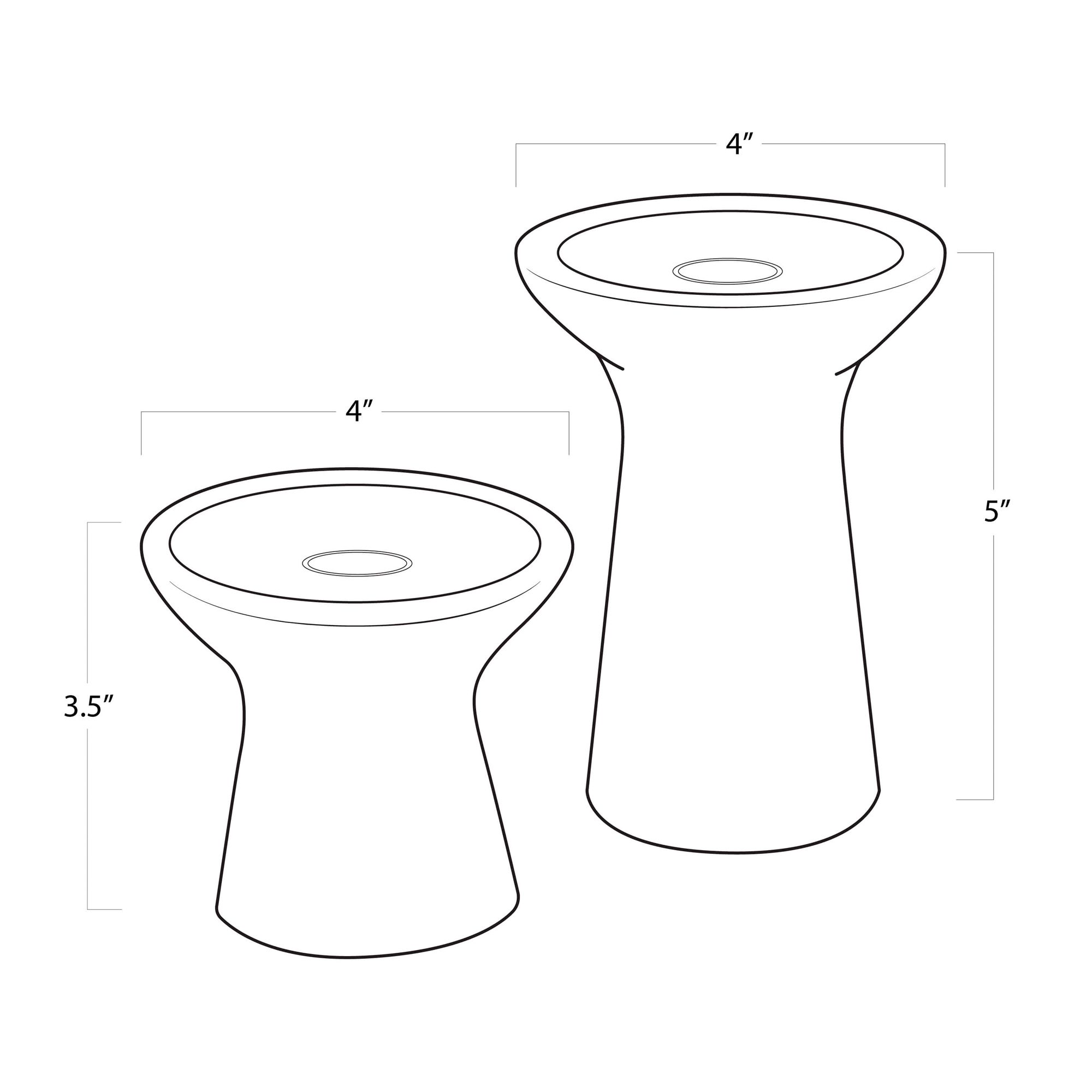 Image 6 Klein White Marble Pillar Candle Holders Set of 2 more views