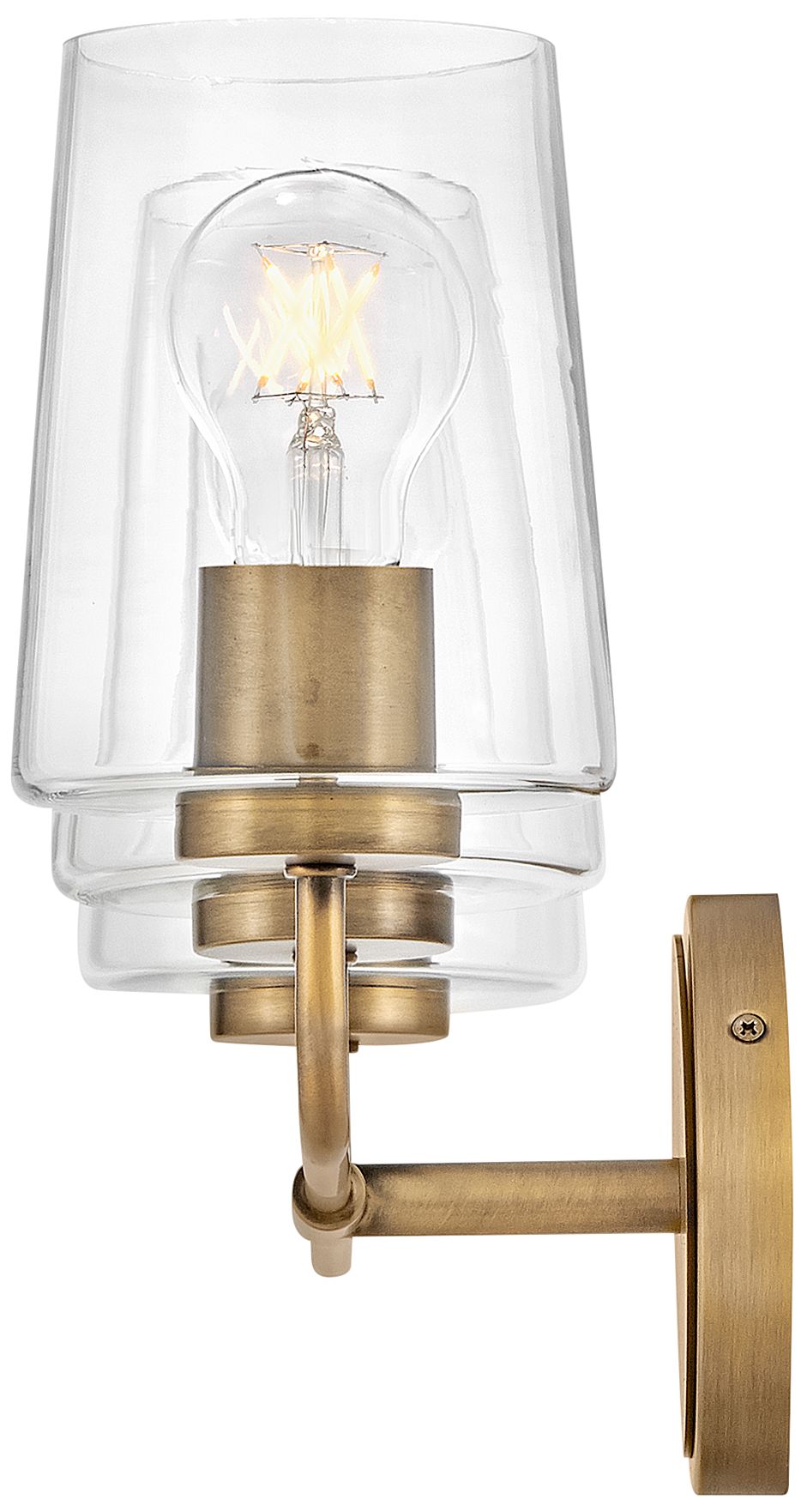 Image 5 Kline 23 3/4" Wide Heritage Brass 3-Light Vanity Bath Light more views