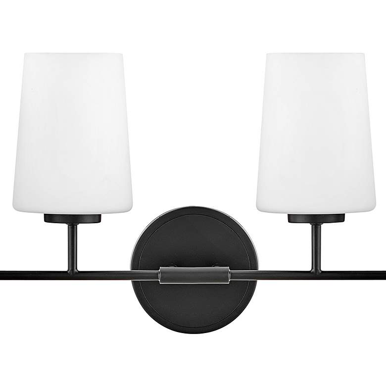 Image 4 Kline 33" Wide Black Steel 4-Light Bath Light more views