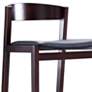 3_Klismos 30 1/2" Black Faux Leather Bar Stool more views