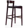 5_Klismos 30 1/2" Black Faux Leather Bar Stool more views