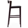 6_Klismos 30 1/2" Black Faux Leather Bar Stool more views