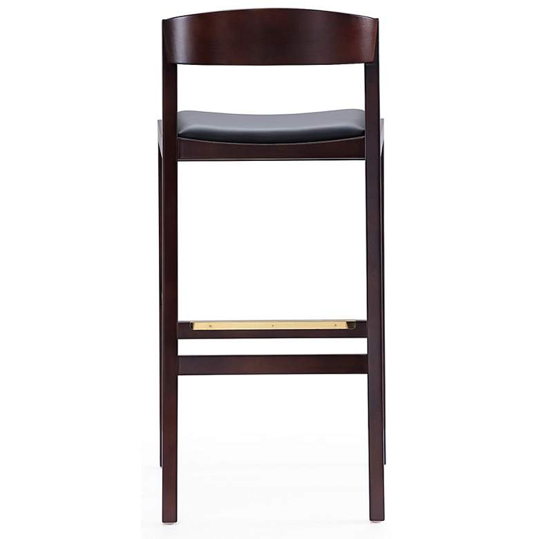 Image 7 Klismos 30 1/2" Black Faux Leather Bar Stool more views