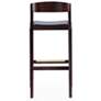7_Klismos 30 1/2" Black Faux Leather Bar Stool more views