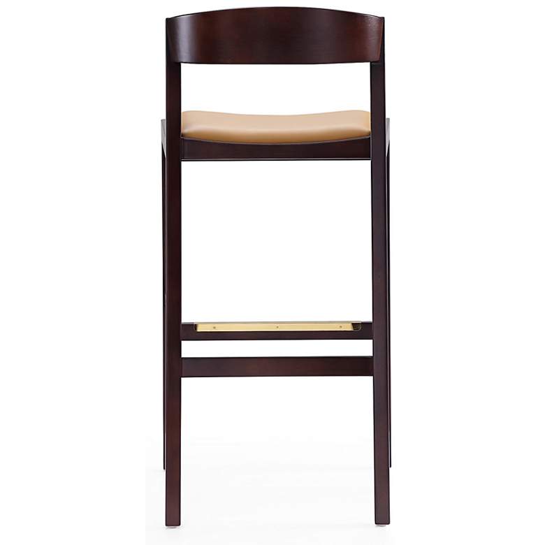 Image 7 Klismos 30 1/2" Camel Faux Leather Bar Stool more views