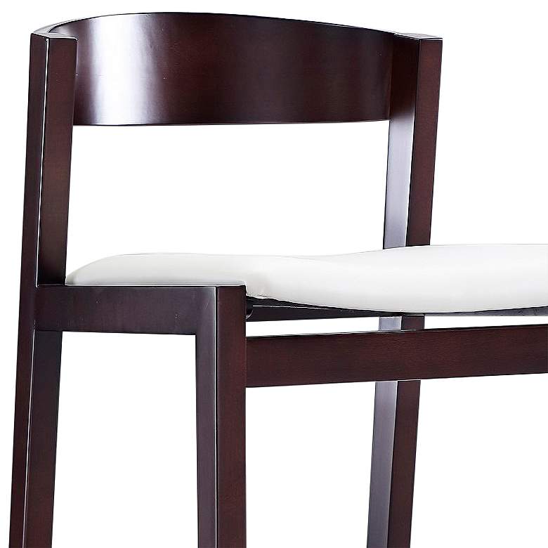 Image 3 Klismos 30 1/2" Ivory Faux Leather Bar Stool more views