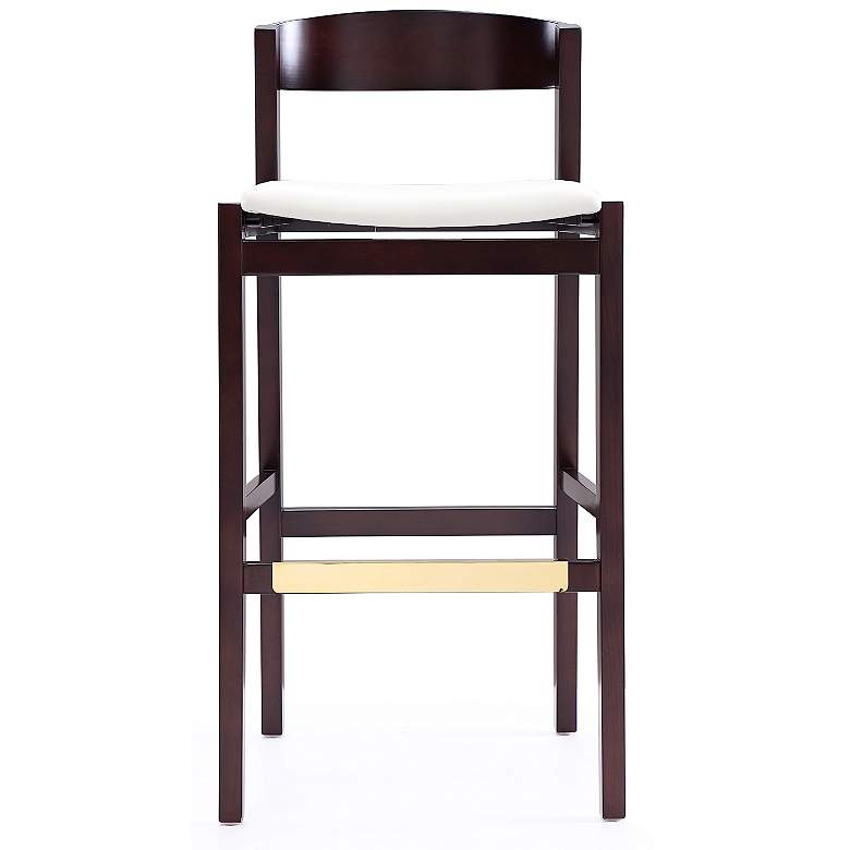 Image 4 Klismos 30 1/2 inch Ivory Faux Leather Bar Stool more views