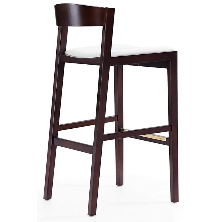 Image 5 Klismos 30 1/2" Ivory Faux Leather Bar Stool more views