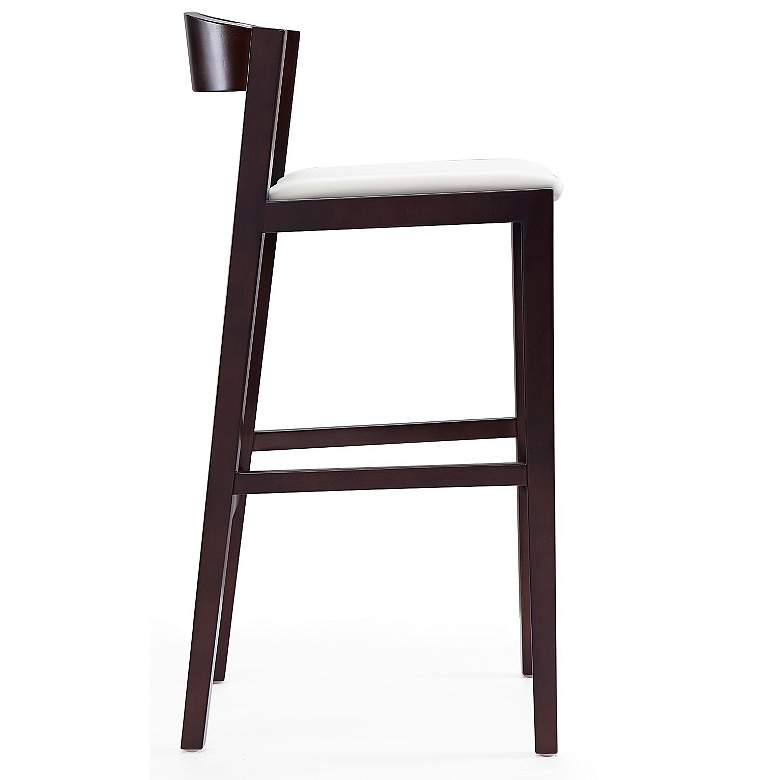 Image 6 Klismos 30 1/2 inch Ivory Faux Leather Bar Stool more views