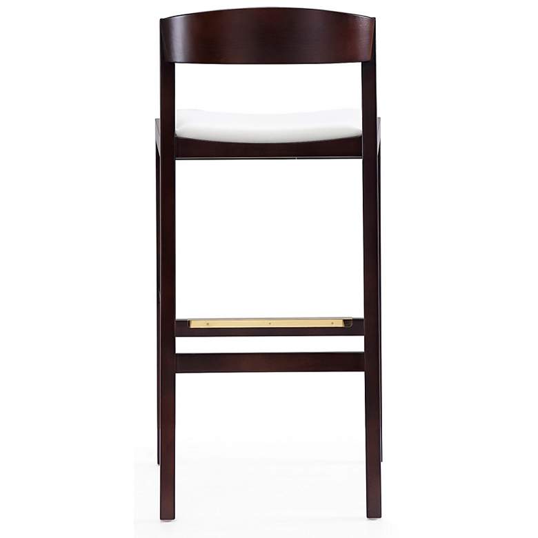 Image 7 Klismos 30 1/2" Ivory Faux Leather Bar Stool more views
