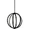 Klohe 20" Wide Oil Rubbed Bronze LED Orb Pendant