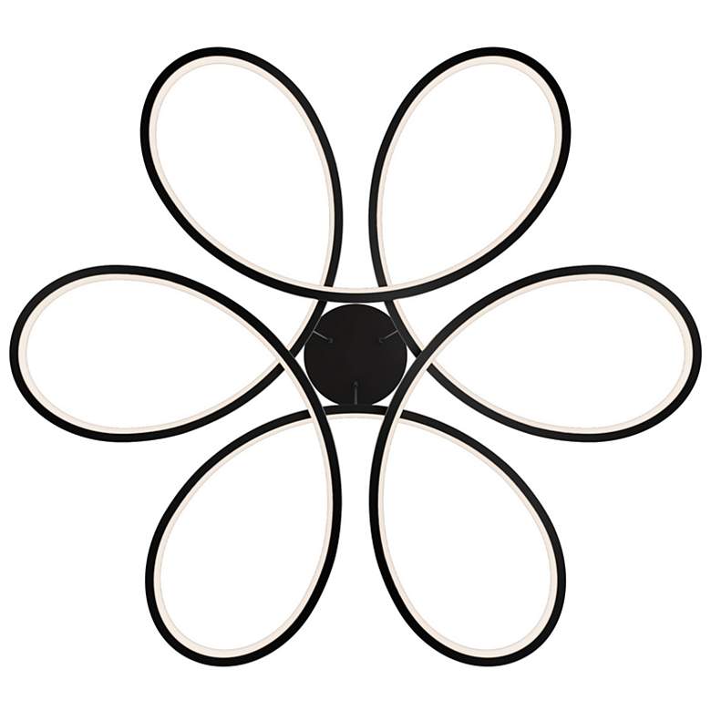 Image 3 Klover 3.88"H x 32"W 1-Light Pendant in Black more views