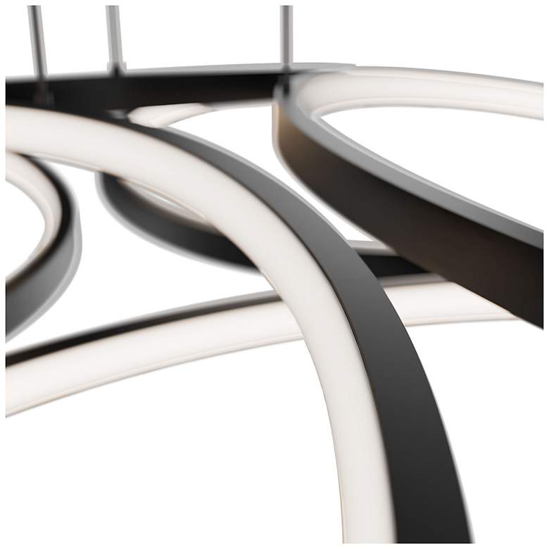 Image 4 Klover 3.88"H x 32"W 1-Light Pendant in Black more views