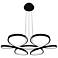 Klover 3.88"H x 32"W 1-Light Pendant in Black