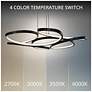 5_Klover 3.88"H x 32"W 1-Light Pendant in Black more views