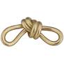 2_Knaghty 8 1/4" Wide Shiny Gold Leaf Chain Sculpture