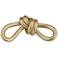 Knaghty 8 1/4" Wide Shiny Gold Leaf Chain Sculpture