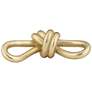 4_Knaghty 8 1/4" Wide Shiny Gold Leaf Chain Sculpture more views