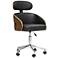 Kneppe Black Faux Leather Office Chair