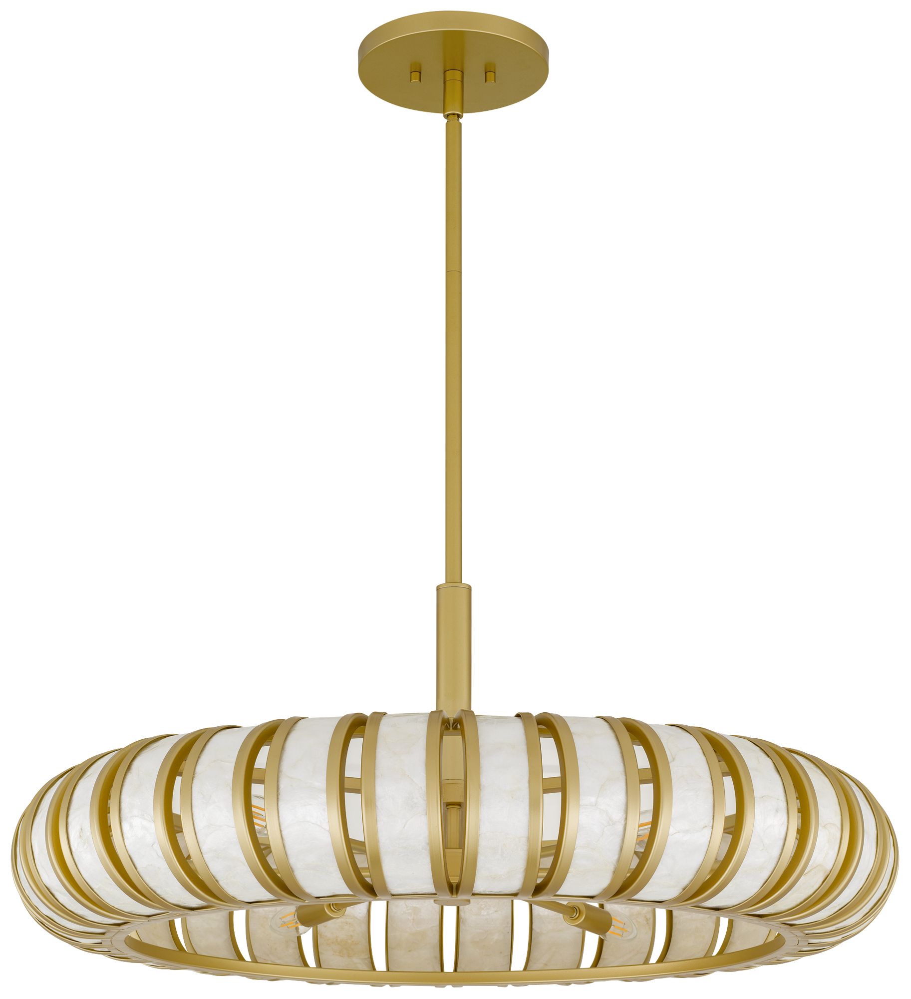 Image 3 Knight 6-Light Soft Gold Pendant Light more views