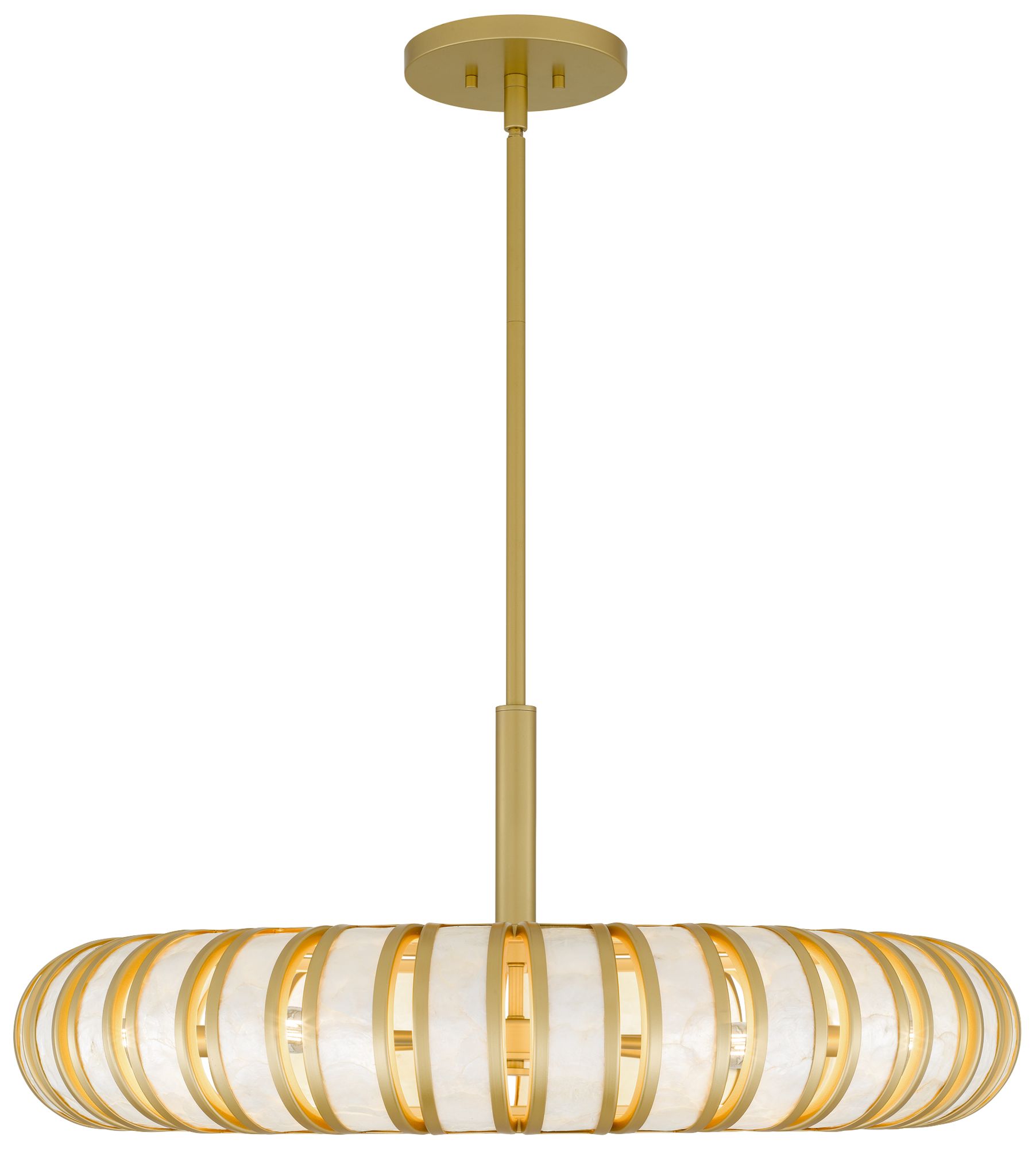 Image 4 Knight 6-Light Soft Gold Pendant Light more views