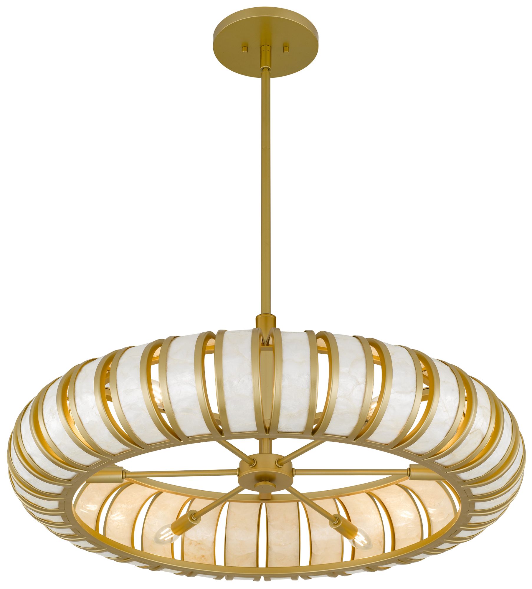 Image 5 Knight 6-Light Soft Gold Pendant Light more views
