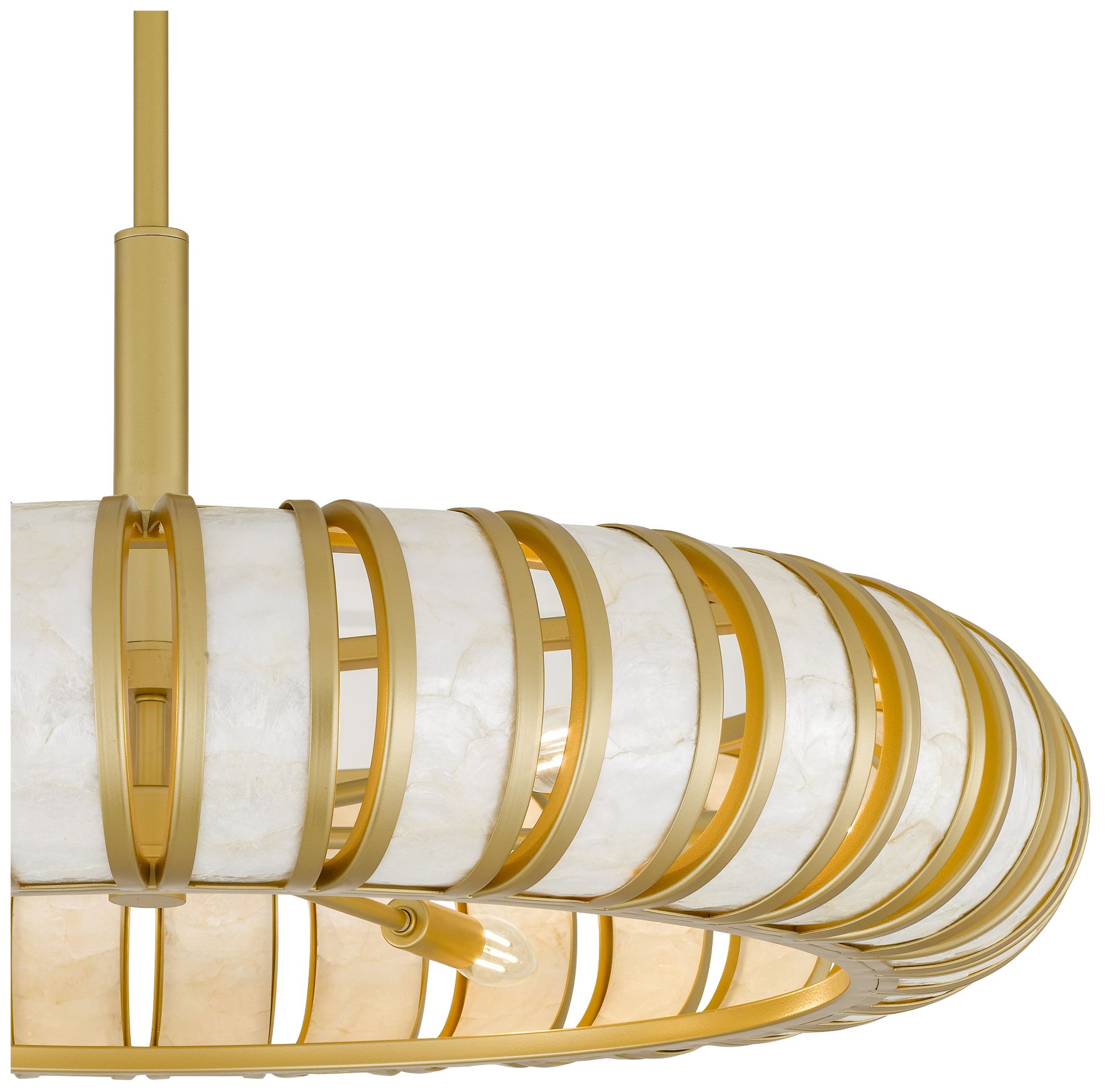 Image 6 Knight 6-Light Soft Gold Pendant Light more views