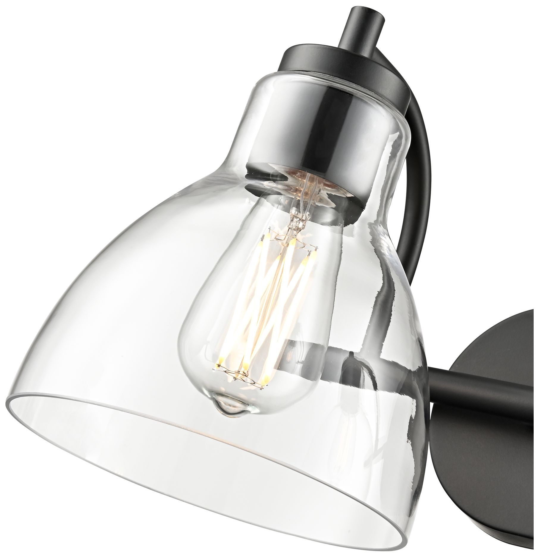 Image 7 Knightsdale 17.5" Wide  2-Light Vanity in Matte Black more views