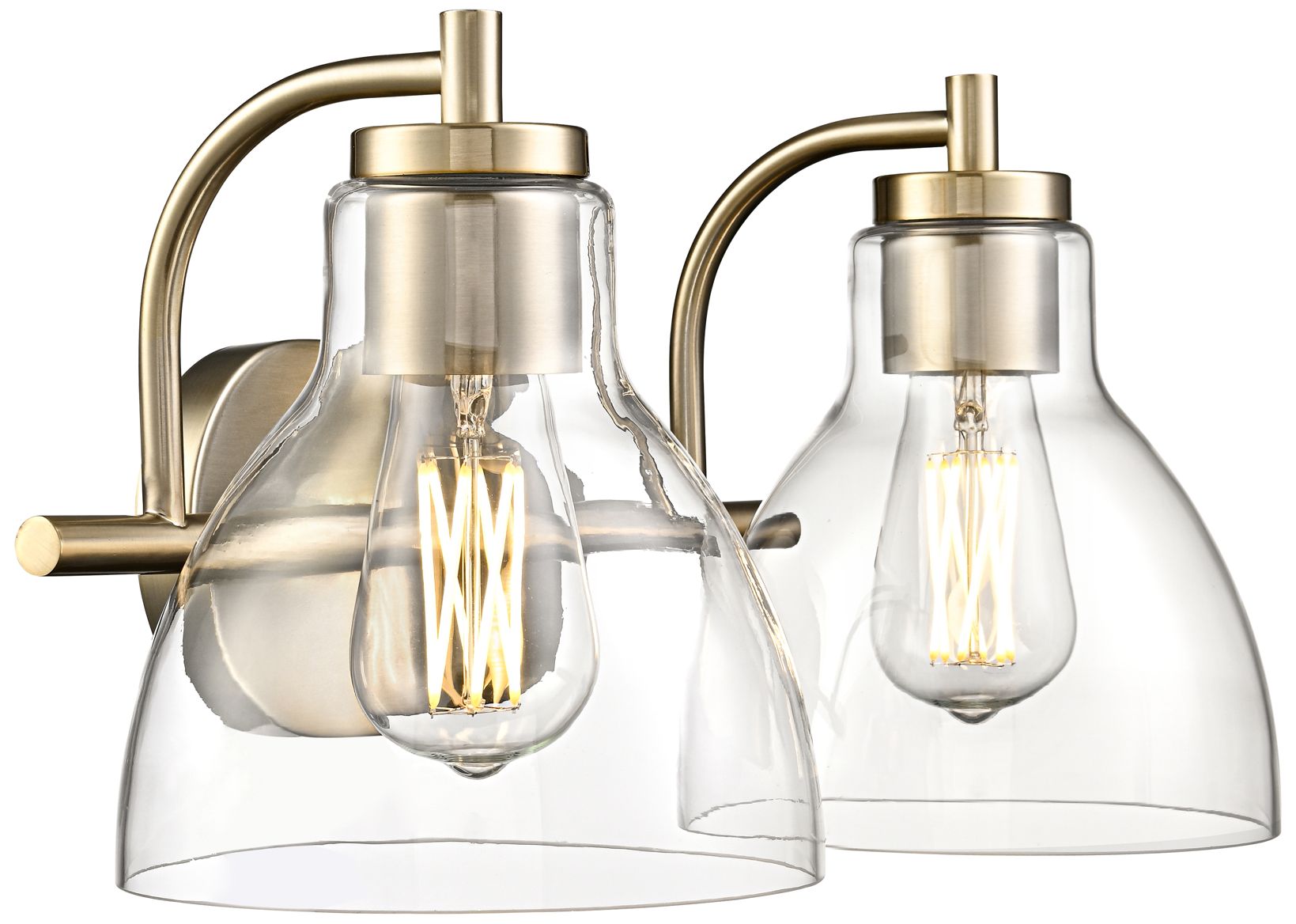 Image 3 Knightsdale 17.5" Wide 2-Light Vanity in Modern Gold more views